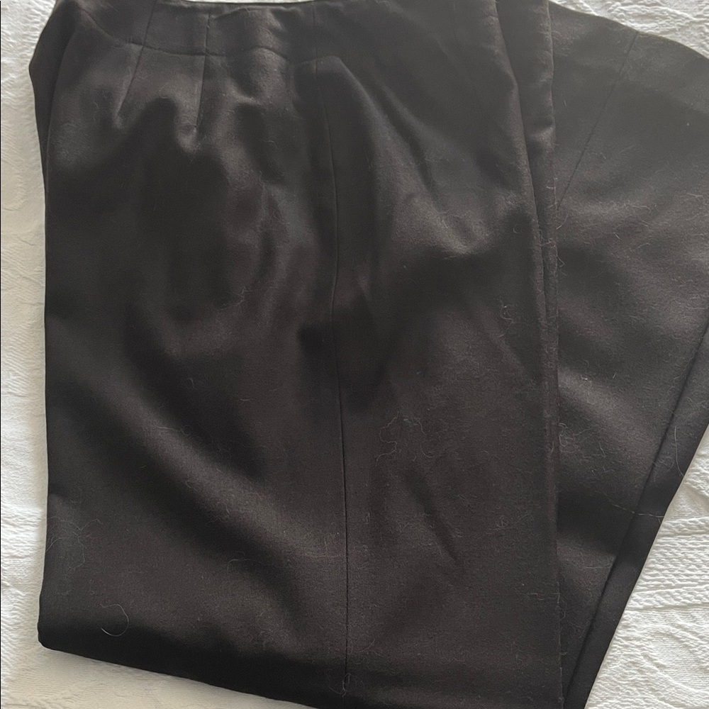 Talbots dark brown wool dress slacks fully lined size 10 perfect condition